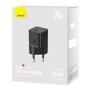 <span class=keywords><strong>Baseus</strong></span> GaN5 Chargeur rapide mini <span class=keywords><strong>USB</strong></span> C 20W EU pour <span class=keywords><strong>iPhone</strong></span> 15 14 13 12 - Product Image 6