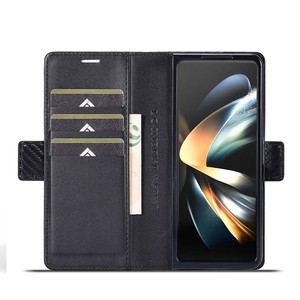 Étui portefeuille pour téléphone Samsung <span class=keywords><strong>Z</strong></span> Fold3 <span class=keywords><strong>4</strong></span> 5 6 7 8 <span class=keywords><strong>Flip</strong></span>, avec emplacement pour cartes, motif de protection - Product Image 1