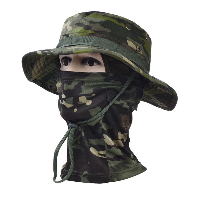 Costume vert américain [Chapeau à bord rond + couvre-chef]