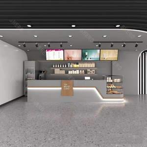 الحد الأدنى من القهوة الحديثة المخصصة مقهى تصميم أو القهوة مع علبة عرض النظارات - Product Image 4