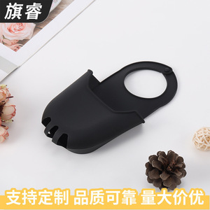 Silicone Sponge Dishcloth Storage Bag Black Drain Holder For Kitchen Sink Faucet Washbasin Minimalist Design - Product Image 4