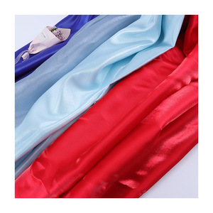 Paris Satin Siêu Sáng Lỏng Nước Ánh Sáng 100% Polyester Lưới Vải Nhanh Chóng Khô Đồng Bằng Nhuộm Nhà Giản Dị Dệt May Cho Bé Trai Cô Gái - Product Image 4