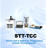 KTL STT-TCC Gefrorener Boden Hoch-Niedrig-Temperatur-Triaxial-Prüfsystem Modulare Geotechnische Maschine UU CU CD Scherfestigkeitsprüfung für