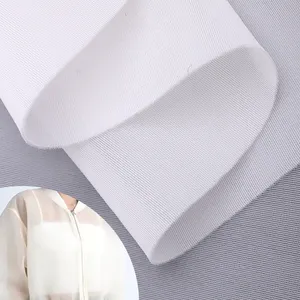 Grosir 2024 kualitas baru kain garmen putih sejuk kain tipis desainer Fashion pakaian kain untuk pakaian wanita musim panas