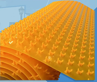 Feuilles d'ancrage de plaque HDPE V-Lock Doublure de protection en béton Ancrage PE Board