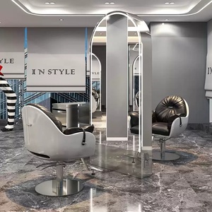 Espejo de Doble Cara para Salón de Belleza y Barbería, Chapado en Oro, de Acero Inoxidable, Vertical, Tamaño Personalizable, Gran Venta - Product Image 5