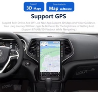 Radio para Auto de 256 GB y 13.6 Pulgadas para Jeep Cherokee 2014-2022, Estéreo Android Multimedia, Reproductor de Navegación GPS, Pantalla Vertical Inalámbrica