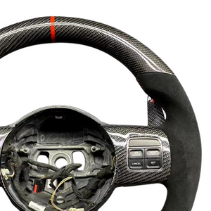 Volante de Cuero Personalizado de Italia con Detalles en Carbono para Grand Cherokee, Charger, Challenger, Durango, Chrysler 300, SRT, <span class=keywords><strong>SRT8</strong></span>, Trackhawk - Product Image 4