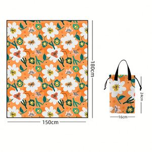Wholesale Custom Logo Extra <b>Large</b> Picnic Waterproof Outdoor <b>Mat</b> Lightweight Portable Beach Blanket for Camping Hiking - Product Image 4