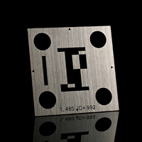 Etiquetas de Identificación de Activos de Aluminio Anodizado con Código QR Impermeable y Logotipo Personalizado Profesional, Placas de Acero Inoxidable Duraderas, Placa de Identificación Metálica