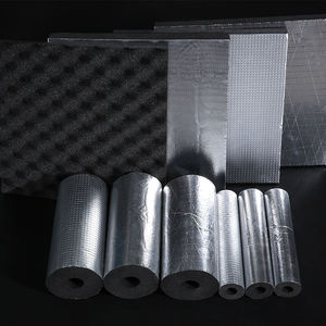 NBR PVC Black Aluminum Foil Rubber <b>Foam</b> Insulation Board Sheet <b>Thick</b> Soundproofing Eco-Friendly Fire Resistant Warehouse Use - Product Image 1