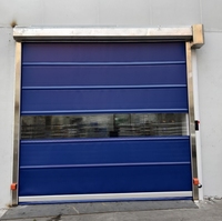 Porte à enroulement industrielle automatique en PVC à grande vitesse, ouverture et fermeture électriques rapides, moderne, étanche