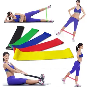 Gym Band Resistance High Quality Label Gym Equipment Training Elastic Resistance Loop Bands Set Exercise Band Fitness With Logo