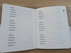 Carnet de notes A6 en similicuir PU de qualité supérieure, 120 pages, pour mots de passe, adresses et numéros de téléphone, en stock, en gros et à prix abordable - Product Image 6