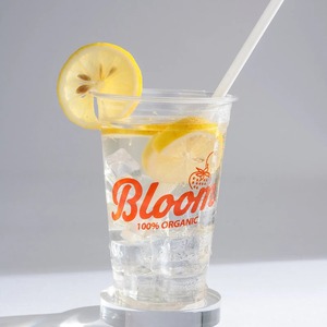 Bicchieri in Plastica PET Usa e Getta <span class=keywords><strong>con</strong></span> Coperchi e Logo Personalizzato, Set di Bicchieri Trasparenti per Bevande, Confezione Biodegradabile - Product Image 3