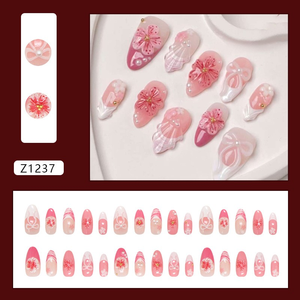 <span class=keywords><strong>Faux</strong></span> <span class=keywords><strong>ongles</strong></span> à presser très demandés, forme amande, ovale, cercueil, avec motif diamant, avec <span class=keywords><strong>colle</strong></span> - Product Image 2