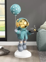 Offre Spéciale bricolage décor à la maison Sculptures en fibre de verre astronaute ballon Spaceman artisanat ornements