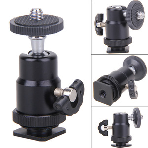 หัวบอลโลหะแบบยึดติดพร้อมสกรู 1/4-20 แบบปลดเร็วสำหรับกล้อง - Product Image 1