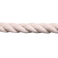 Corde en coton torsadé de haute qualité, 3 brins, 5mm