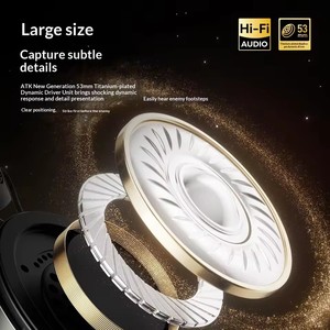 หูฟังไร้สาย <span class=keywords><strong>ATK</strong></span> Neptune N9 Pro/Ultra พร้อมไมโครโฟนตัดเสียงรบกวน แบตเตอรี่ใช้งานได้นานกว่า 20 ชั่วโมง คุณภาพเสียงยอดเยี่ยม - Product Image 4
