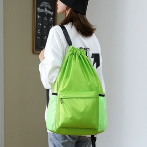 Venta Caliente de Fábrica, Bolsa Deportiva de Gimnasio Personalizada de Alta Calidad con Logotipo Personalizado BSCI, Mochila con Cordón de Poliéster Oxford Colorida - Product Image 4