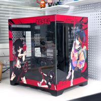 Boîtier d'ordinateur de jeu vertical OEM Ryzen 360 sur le thème de l'anime et du manga, boîtier de bureau avec fenêtre latérale, tour complète ATX en stock
