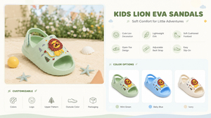 Sandalias EVA Antideslizantes Ecológicas para Niños, Diseño de Dibujos Animados <span class=keywords><strong>en</strong></span> 3D, Correa Ajustable, Producción al por Mayor, Zapatos <span class=keywords><strong>Infantiles</strong></span> - Product Image 5