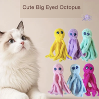 Collection de jouets pour chats : Pieuvre biomimétique, oiseau/charrette à roulettes qui couine (moineau/souris), souris/tortue/coccinelle/ehéguier à manivelle, souris Silvervine
