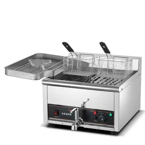 Günstiger Preis Gas Bench top Fritte use Kommerzielle Doppelt ank Friteuse/Gas