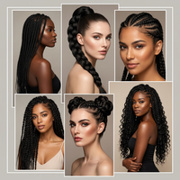 Cheveux synthétiques pré-étirés de 82 pouces pour tresses Jumbo, fibres haute température, extensions de cheveux torsadés, 165g