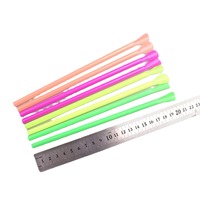 Pailles à boire avec cuillère 2026 pour bars, pubs, granités, idéales pour les anniversaires et les fêtes, fournitures de cuisine et de bar, pailles en plastique