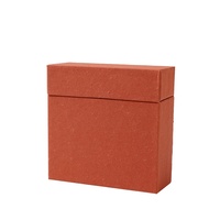 Boîte d'emballage pour bijoux en papier enduit d'éponge double couche, fermeture magnétique, design carré pour bracelets, colliers, boucles d'oreilles, bagues