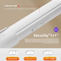 Lampe anti-moustiques électrique murale pliable 2-en-1, alimentée par batterie au lithium, ignifuge, pour usage domestique