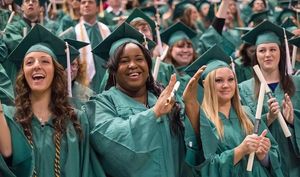 <span class=keywords><strong>Toga</strong></span> e Cappello di <span class=keywords><strong>Laurea</strong></span> Blu Navy USA Università Unisex Opaco per Adulti con Nappa Dorata per Uso Scolastico 100% Poliestere - Product Image 4