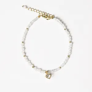 Bestone Offre Spéciale bracelet à breloques pour femmes bracelet avec petites perles de pierres précieuses