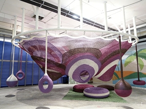 Red de Cuerdas Metálica Personalizada para Interiores, Puente Colgante para Parque Infantil, Red de Escalada, Túnel, Certificación CE, Parque de Aventuras - Product Image 6