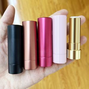 Étui à rouge à lèvres en métal personnalisé, emballage rond pour rouge à lèvres, tubes à rouge à lèvres vides en aluminium - Product Image 1