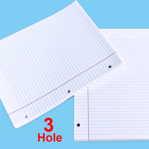 Foska Student Breit regiertes Lose blatt Austauschbares leeres Papier <span class=keywords><strong>3</strong></span>-Ring-Notebook-Planer Nachfüll papier für Tagebuch-Notizbuch - Product Image 3