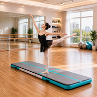 Tapis de gymnastique gonflable portable en Drop Stitch pour la gymnastique sur piste d'air, la tumbling et l'entraînement à domicile (vente en gros)