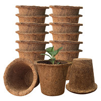 Pots à semis biodégradables à 100 %, respectueux de l'environnement, en fibre de coco, fabriqués par des fabricants de pots à semis respectueux de l'environnement