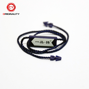 Brand Garment Plastic <strong>String</strong> Lock Sealcustom Logo Cabinet <strong>Black</strong> Hang <strong>String</strong> - Product Image 5