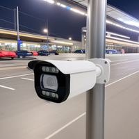 Caméra de surveillance extérieure intelligente 8 millions de pixels 3840p, vision nocturne couleur complète, réduction du bruit 2D/3D, alarme intégrée, résistante à la pluie (vente en gros)