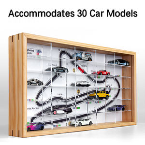 Tempat parkir 1/64 Model mobil adegan 3D lukisan gantung pemandangan akrilik transparan antidebu tempat parkir lampu bawaan - Product Image 6