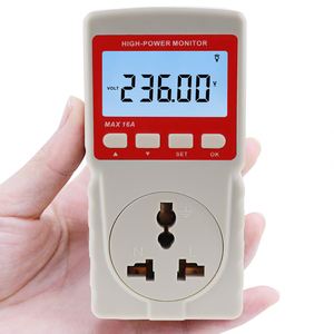 Compteur d'énergie numérique, wattmètre, moniteur de consommation d'électricité, tension, courant, fréquence, moniteur d'utilisation d'électricité, prise secteur, compteur de puissance - Product Image 5
