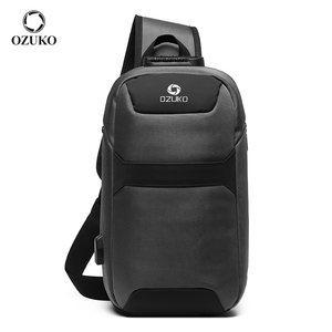 <span class=keywords><strong>Ozuko</strong></span> 9270 - Mochila <span class=keywords><strong>Bandolera</strong></span> Impermeable Unisex Antirrobo, Último Modelo, con Múltiples Bolsillos en un Solo Lado, Correas para el Pecho, <span class=keywords><strong>Bandolera</strong></span> Cruzada - Product Image 1