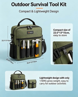 Kit de survie professionnel 142 en 1, sac de secours d'urgence, équipement de camping en plein air, kit d'outils de randonnée