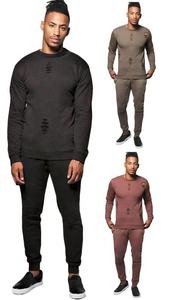 Conjunto de chándales para hombre de alta calidad 2025, conjunto de entrenamiento al por mayor, chándal personalizado para hombre, material de algodón, todas las tallas - Product Image 4