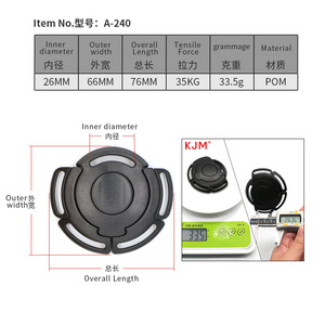 Hebilla de seguridad de cinco puntos KJM de 26 mm de diámetro interior y 35 kg de fuerza de tracción para uso en cochecitos de bebé - Product Image 1