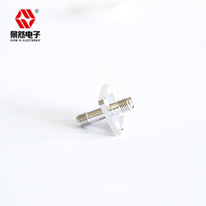 Для <span class=keywords><strong>SMA</strong></span> женский двойной фланец адаптер 17,5 мм Центр-центр 12,7 мм водонепроницаемый металлический штекер медный контакт для RF - Product Image 5