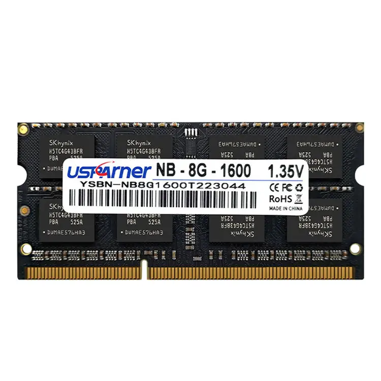 Wholesale DDR3 Ram Memory 8Gb 1600Mhz 12800 1.35V 204pin Laptop Ram DDR3 8GB